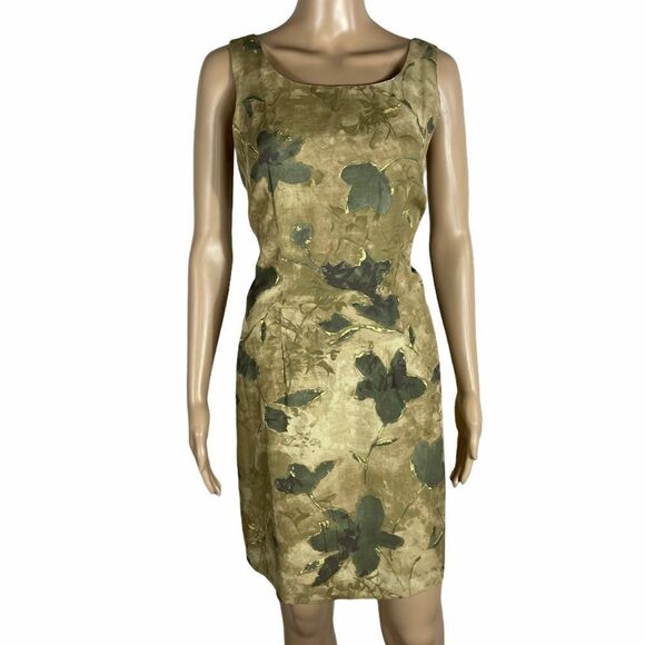 Rabbit Designs Green Floral Pencil Dress - Picture 1 of 14